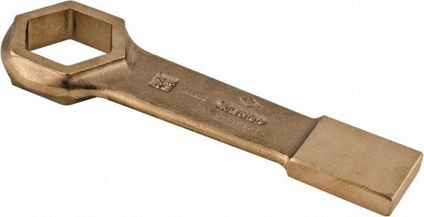 Ampco - 2-3/8" 6 Point Striking Box Wrench - Single End, 12-1/4" OAL, Aluminum Bronze - Eagle Tool & Supply