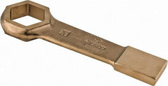 Ampco - 2-3/8" 6 Point Striking Box Wrench - Single End, 12-1/4" OAL, Aluminum Bronze - Eagle Tool & Supply