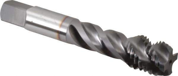 OSG - 3/4-10 UNC 4 Flute Modified Bottoming Spiral Flute Tap - Vanadium High Speed Steel, TiCN Finish, 4-1/4" OAL, Right Hand Flute, Right Hand Thread, H3, Series 290 - Eagle Tool & Supply