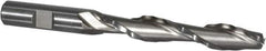 Weldon - 1/2" Diam, 3" LOC, 2 Flute High Speed Steel Roughing & Finishing Square End Mill - Uncoated, 5" OAL, 1/2" Shank Diam, Weldon Shank, 30° Helix, Centercutting - Eagle Tool & Supply