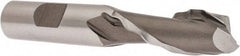 Weldon - 5/8" Diam, 1-5/8" LOC, 2 Flute High Speed Steel Roughing & Finishing Square End Mill - Uncoated, 3-3/4" OAL, 5/8" Shank Diam, Weldon Shank, 30° Helix, Centercutting - Eagle Tool & Supply