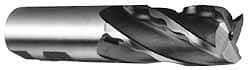 Weldon - 1" Diam, 6" LOC, 6 Flute High Speed Steel Roughing & Finishing Square End Mill - Uncoated, 8-1/2" OAL, 1" Shank Diam, Weldon Shank, 30° Helix, Non-Centercutting - Eagle Tool & Supply