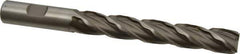 Weldon - 5/8" Diam, 4" LOC, 4 Flute High Speed Steel Roughing & Finishing Square End Mill - Uncoated, 6-1/8" OAL, 5/8" Shank Diam, Weldon Shank, 30° Helix, Centercutting, Regular Length - Eagle Tool & Supply