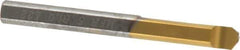 Carmex - 0.04" Groove Width, 0.24" Min Hole Diam, 7/8" Max Hole Depth, Face Grooving Tool - 0.06" Projection, 2" OAL, Solid Carbide, TiN Finish - Exact Industrial Supply