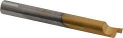 Carmex - 0.04" Groove Width, 0.31" Min Hole Diam, 7/8" Max Hole Depth, Face Grooving Tool - 0.06" Projection, 2" OAL, Solid Carbide, TiN Finish - Exact Industrial Supply