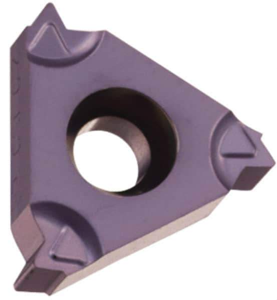 Hertel - 11ER External Right Hand ISO Laydown Threading Insert - Grade HG225TR, TiAlN Coated Carbide, 1/4" Inscribed Circle - Eagle Tool & Supply