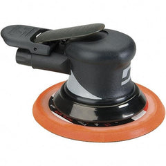 Dynabrade - 12,000 OPM, 18 CFM Air Consumption, Palm Air Orbital Sander - Round Pad, 1/4 NPT Inlet - Eagle Tool & Supply