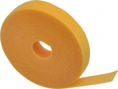 SpeedTech - 15' Long Yellow Nylon & Polyethylene Hook & Loop Strap - 50 Lb Tensile Strength - Eagle Tool & Supply