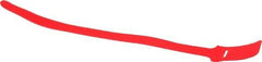 SpeedTech - 15" Long Red Nylon & Polyethylene Hook & Loop Strap - 50 Lb Tensile Strength - Eagle Tool & Supply