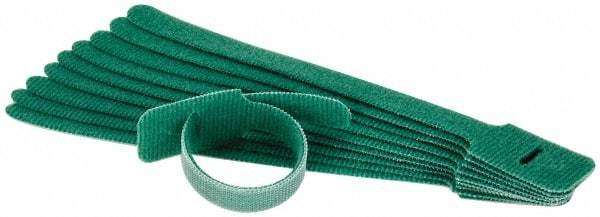 SpeedTech - 8" Long Green Nylon & Polyethylene Hook & Loop Strap - 40 Lb Tensile Strength - Eagle Tool & Supply