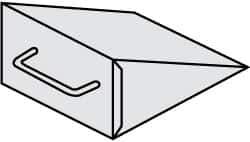 NMC - 10" Wide x 6" High x 8" Deep, Steel Wheel Chock - Eagle Tool & Supply