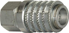 Enerpac - 1/4-18 NPT 18-8 Stainless Steel Hydraulic Hose Regular-Flow Female Coupler - 10,000 psi - Eagle Tool & Supply