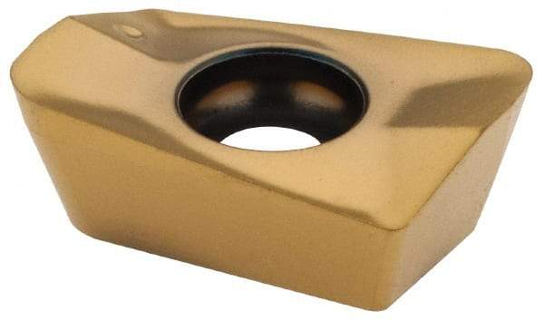 Seco - XOEX120416 M07 Grade F40M Carbide Milling Insert - TiAlN/TiN Finish, 0.199" Thick, 0.066" Corner Radius - Eagle Tool & Supply