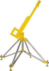 Gemtor - Confined Space Entry & Retrieval Bases & Booms Type: Portable Quadpod w/Rotating Boom Maximum Height (Inch): 90 - Eagle Tool & Supply