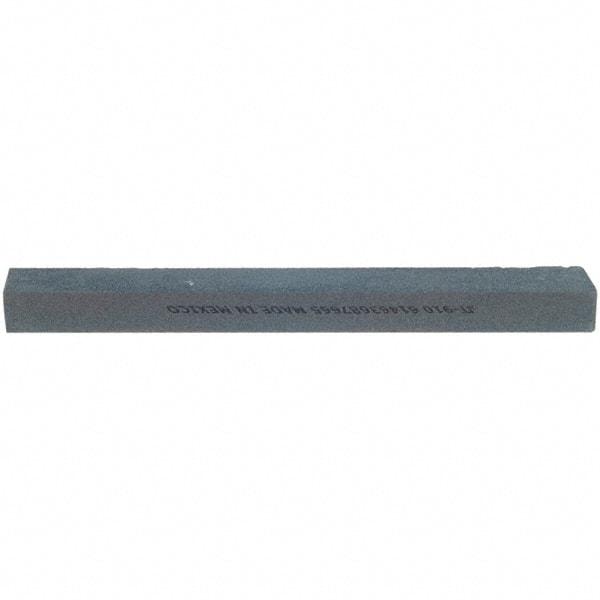 Norton - 10" Long x 1-1/4" Wide x 3/4" Thick, Silicon Carbide Sharpening Stone - Flat, Medium Grade - Eagle Tool & Supply