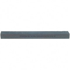 Norton - 10" Long x 1-1/4" Wide x 3/4" Thick, Silicon Carbide Sharpening Stone - Flat, Medium Grade - Eagle Tool & Supply