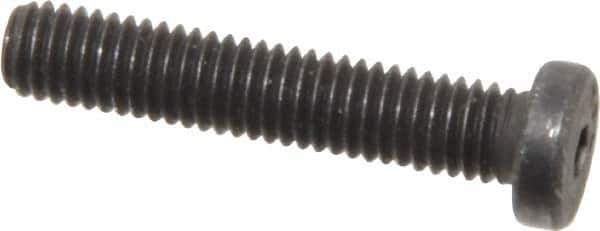 Value Collection - #10-32 UNF Hex Socket Drive, Low Socket Cap Screw - Alloy Steel, Black Oxide Finish, Fully Threaded, 1" Length Under Head - Eagle Tool & Supply