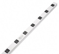 Tripp-Lite - 12 Outlets, 120 Volts, 15 Amps, 15' Cord, Power Outlet Strip - Raceway Mount, 5-15P NEMA Configuration, 36" Strip, cUL Listed, UL1363 - Eagle Tool & Supply