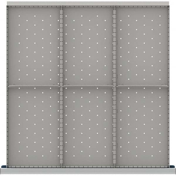 LISTA - 6-Compartment Drawer Divider Layout for 3.15" High Drawers - Eagle Tool & Supply