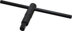 Interstate - 6, 8" Chuck Diam Compatibility, Lathe Chuck Key - 4" Body Length, 7/16" Actual Key Square Size - Eagle Tool & Supply