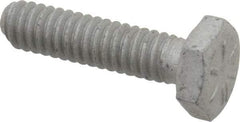 Armor Coat - 1/4-20 UNC, 1" Length Under Head Hex Head Cap Screw - Fully Threaded, Grade 8 Steel, 7/16" Hex - Eagle Tool & Supply