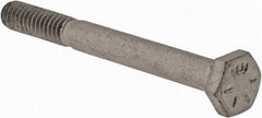 Armor Coat - 1/4-20 UNC, 2-1/2" Length Under Head Hex Head Cap Screw - Partially Threaded, Grade 8 Steel, 7/16" Hex - Eagle Tool & Supply