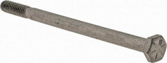 Armor Coat - 1/4-20 UNC, 4" Length Under Head Hex Head Cap Screw - Partially Threaded, Grade 8 Steel, 7/16" Hex - Eagle Tool & Supply