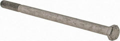 Armor Coat - 3/8-16 UNC, 6-1/2" Length Under Head Hex Head Cap Screw - Partially Threaded, Grade 8 Steel, 9/16" Hex - Eagle Tool & Supply