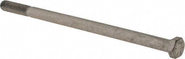 Armor Coat - 3/8-16 UNC, 7" Length Under Head Hex Head Cap Screw - Partially Threaded, Grade 8 Steel, 9/16" Hex - Eagle Tool & Supply