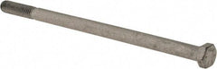 Armor Coat - 3/8-16 UNC, 7" Length Under Head Hex Head Cap Screw - Partially Threaded, Grade 8 Steel, 9/16" Hex - Eagle Tool & Supply