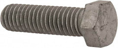 Armor Coat - 7/16-14 UNC, 1-1/2" Length Under Head Hex Head Cap Screw - Fully Threaded, Grade 8 Steel, 5/8" Hex - Eagle Tool & Supply