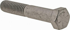 Armor Coat - 7/16-14 UNC, 2-1/2" Length Under Head Hex Head Cap Screw - Partially Threaded, Grade 8 Steel, 5/8" Hex - Eagle Tool & Supply