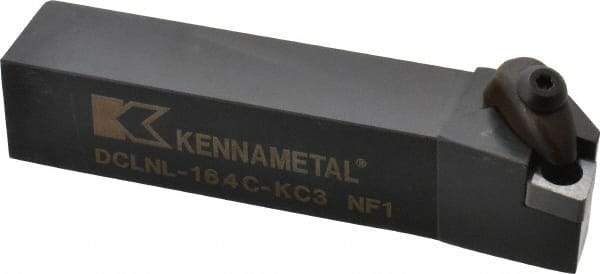Kennametal - DCLN, Left Hand Cut, 5° Lead Angle, 1" Shank Height x 1" Shank Width, Negative Rake Indexable Turning Toolholder - 5" OAL, CN..43. Insert Compatibility, Series Kenclamp - Eagle Tool & Supply