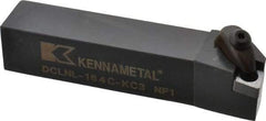 Kennametal - DCLN, Left Hand Cut, 5° Lead Angle, 1" Shank Height x 1" Shank Width, Negative Rake Indexable Turning Toolholder - 5" OAL, CN..43. Insert Compatibility, Series Kenclamp - Eagle Tool & Supply