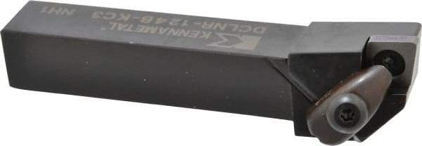 Kennametal - DCLN, Right Hand Cut, 5° Lead Angle, 3/4" Shank Height x 3/4" Shank Width, Negative Rake Indexable Turning Toolholder - 4-1/2" OAL, CN..43. Insert Compatibility, Series Kenclamp - Eagle Tool & Supply