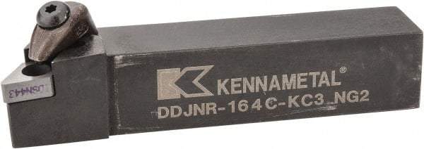 Kennametal - DDJN, Right Hand Cut, 3° Lead Angle, 1" Shank Height x 1" Shank Width, Negative Rake Indexable Turning Toolholder - 5" OAL, DN..43. Insert Compatibility, Series Kenclamp - Eagle Tool & Supply