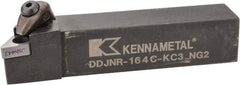 Kennametal - DDJN, Right Hand Cut, 3° Lead Angle, 1" Shank Height x 1" Shank Width, Negative Rake Indexable Turning Toolholder - 5" OAL, DN..43. Insert Compatibility, Series Kenclamp - Eagle Tool & Supply