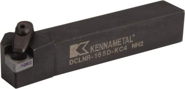 Kennametal - DCLN, Right Hand Cut, 5° Lead Angle, 1" Shank Height x 1" Shank Width, Negative Rake Indexable Turning Toolholder - 6" OAL, CN..54. Insert Compatibility, Series Kenclamp - Eagle Tool & Supply