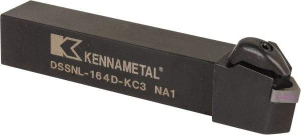 Kennametal - DSSN, Left Hand Cut, 45° Lead Angle, 1" Shank Height x 1" Shank Width, Negative Rake Indexable Turning Toolholder - 6" OAL, SN..43. Insert Compatibility, Series Kenclamp - Eagle Tool & Supply