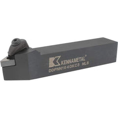 Kennametal - DDPN, Neutral Cut, 0° Lead Angle, 1" Shank Height x 1" Shank Width, Negative Rake Indexable Turning Toolholder - 6" OAL, DN..43. Insert Compatibility, Series Kenclamp - Eagle Tool & Supply