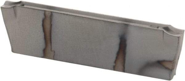 Iscar - DGR1402 IC308 Grade, 0.0551" Cutting Width, Carbide Cutoff Insert - 8° Right Hand Lead Angle, 0.0063" Cnr Rad, TiCN Coated, Double End - Eagle Tool & Supply