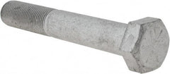 Armor Coat - 5/8-18 UNF, 4" Length Under Head Hex Head Cap Screw - Partially Threaded, Grade 8 Steel, 15/16" Hex - Eagle Tool & Supply