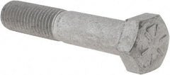 Armor Coat - 3/4-10 UNC, 4" Length Under Head Hex Head Cap Screw - Partially Threaded, Grade 8 Steel, 1-1/8" Hex - Eagle Tool & Supply