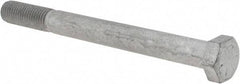 Armor Coat - 3/4-10 UNC, 8" Length Under Head Hex Head Cap Screw - Partially Threaded, Grade 8 Steel, 1-1/8" Hex - Eagle Tool & Supply