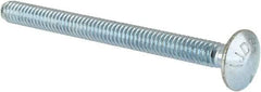 Value Collection - 1/4-20 UNC 3" Length Under Head, Standard Square Neck, Carriage Bolt - Grade 5 Steel, Zinc-Plated Finish - Eagle Tool & Supply