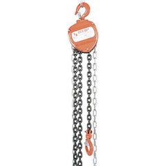 Vestil - 1,000 Lb Lifting Capacity, 10' Lift Height, Hand Hoist - Made from Chain - Eagle Tool & Supply