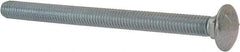 Value Collection - 3/8-16 UNC 5" Length Under Head, Standard Square Neck, Carriage Bolt - Grade 5 Steel, Zinc-Plated Finish - Eagle Tool & Supply