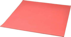 Made in USA - 12" Long, 12" Wide, 1/8" Thick, Buna-N Rubber Foam Sheet - 50 to 60 Durometer, Red, -20 to 180°F, 1,000 to 1,200 psi Tensile Strength, Stock Length - Eagle Tool & Supply