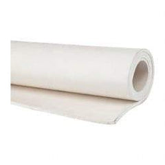 Made in USA - 36" Wide, 1/8" Thick, Neoprene Rubber Foam Sheet - 50 to 60 Durometer, White, -20 to 170°F, 900 psi Tensile Strength, Cut-to-Length - Eagle Tool & Supply