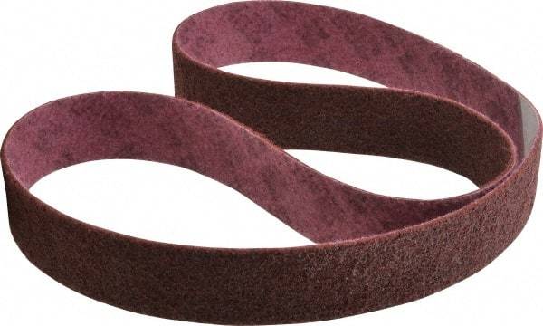 3M - 2" Wide x 60" OAL, Aluminum Oxide Abrasive Belt - Aluminum Oxide, Medium, Nonwoven, Series SC-BL - Eagle Tool & Supply